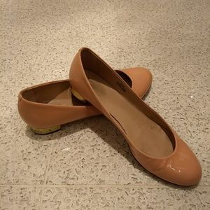 J Crew Janey Flat in Apricot Mist